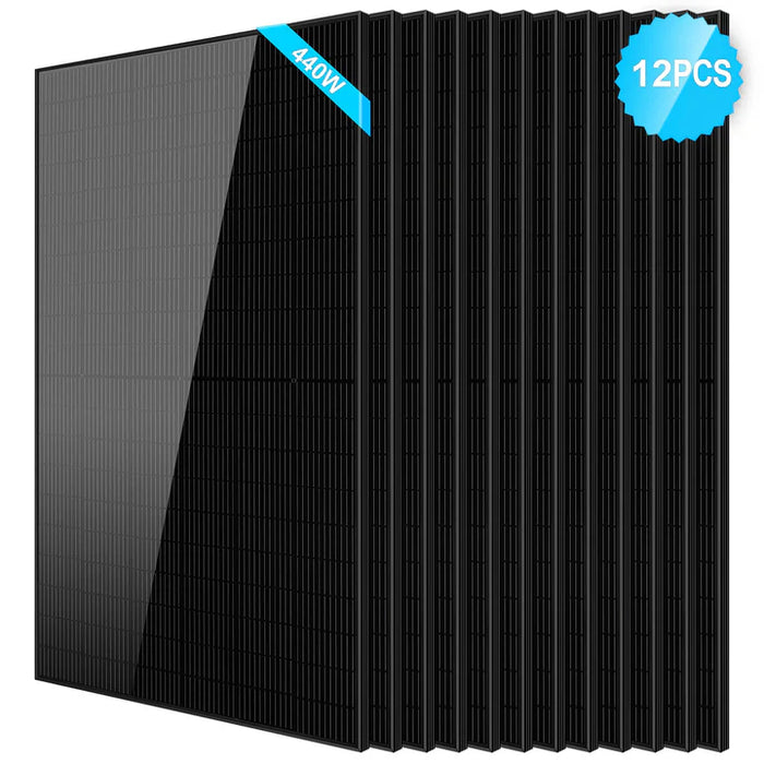 SunGold Power 440W Solar Panel Black PERC  SG-440WM
