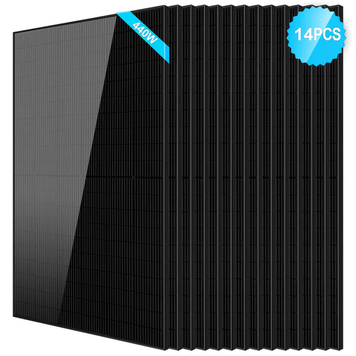 SunGold Power 440W Solar Panel Black PERC  SG-440WM