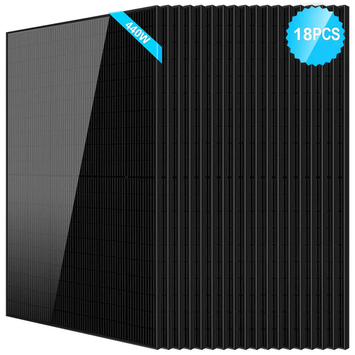 SunGold Power 440W Solar Panel Black PERC  SG-440WM