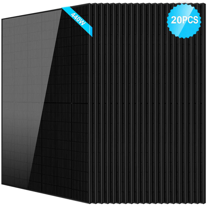 SunGold Power 440W Solar Panel Black PERC  SG-440WM