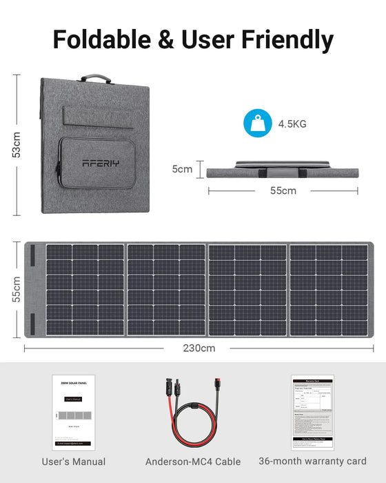 AFERIY ‎AF-S200 200W Portable Solar Panel