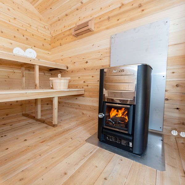 Dundalk Leisurecraft Georgian Cabin Sauna | Woodburning Heater