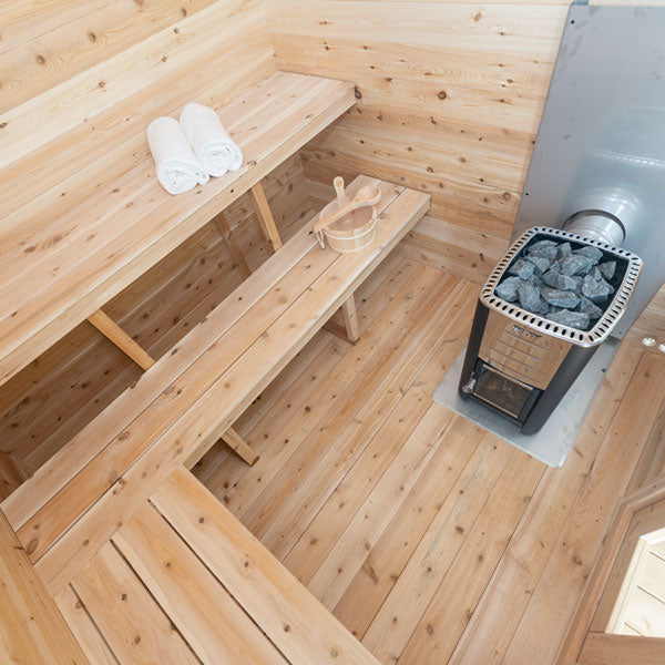 Dundalk Leisurecraft Georgian Cabin Sauna | Woodburning Heater