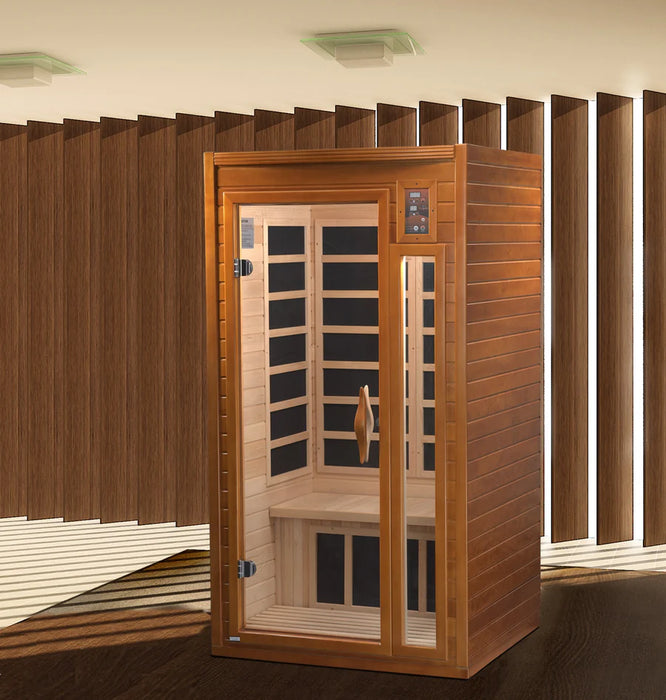 Golden Design's Dynamic Barcelona Elite 1-2-person Ultra Low EMF FAR Infrared Sauna