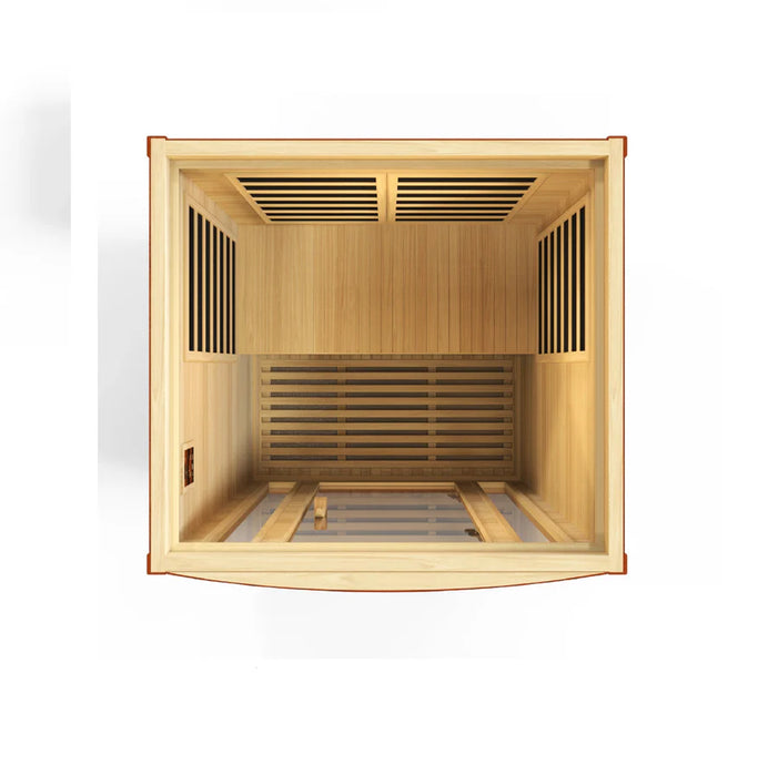 Golden Design's Dynamic San Marino 2-person Low EMF FAR Infrared Sauna