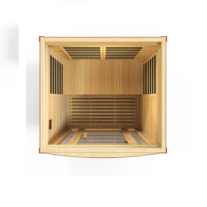 Golden Design's Dynamic San Marino Elite 2-person Ultra Low EMF  FAR Infrared Sauna