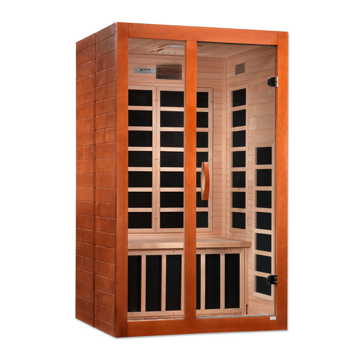 Golden Design's Dynamic Santiago Elite 2-person Ultra Low EMF FAR Infrared Sauna