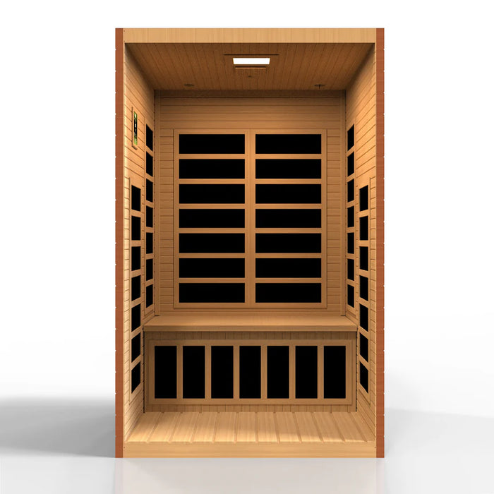 Golden Design's Dynamic Santiago Elite 2-person Ultra Low EMF FAR Infrared Sauna