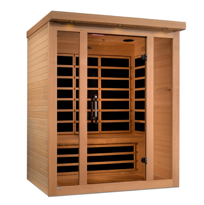 Golden Design's Dynamic Vila 3-person Ultra Low EMF FAR Infrared Sauna