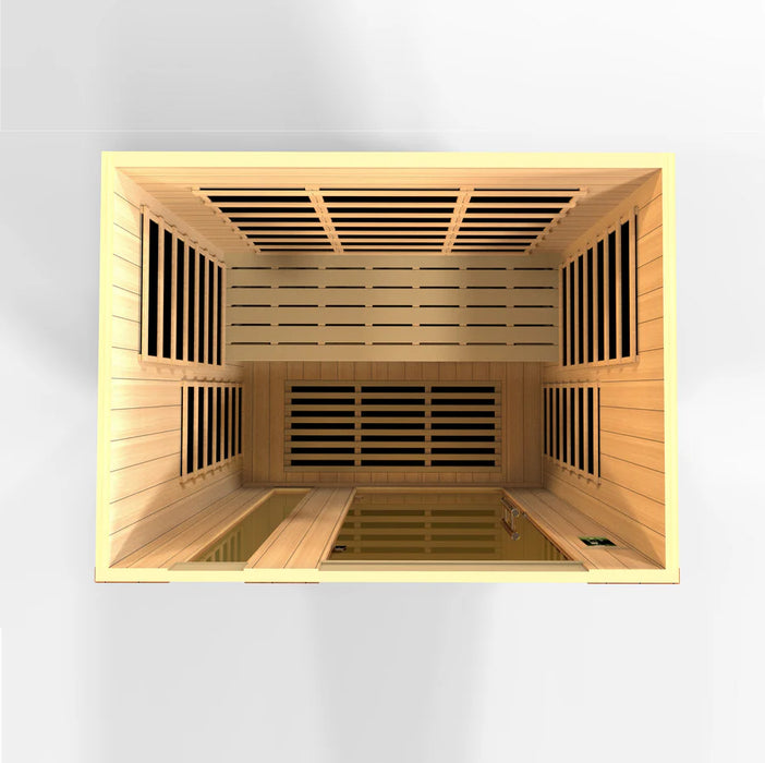 Golden Design's Dynamic Lugano 3-person Ultra Low EMF FAR Infrared Sauna
