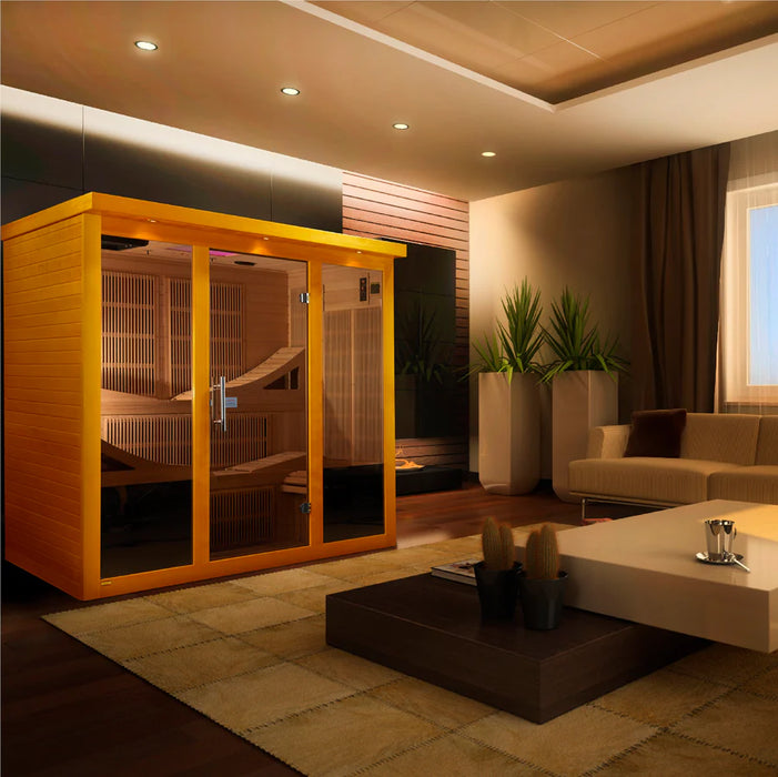 Golden Design's Dynamic Monaco 6-person Ultra Low EMF FAR Infrared Sauna