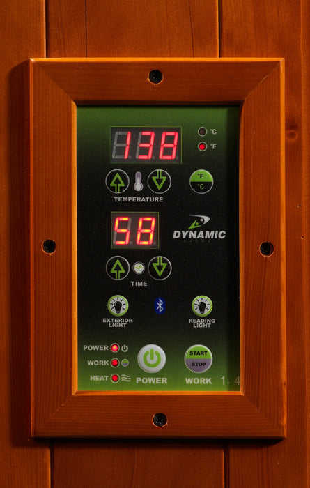 Golden Design's Dynamic Llumeneres 2-person Ultra Low EMF FAR Infrared Sauna