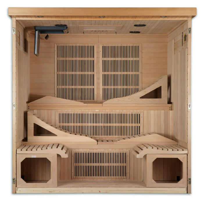 Golden Design's Dynamic Monaco 6-person Ultra Low EMF FAR Infrared Sauna
