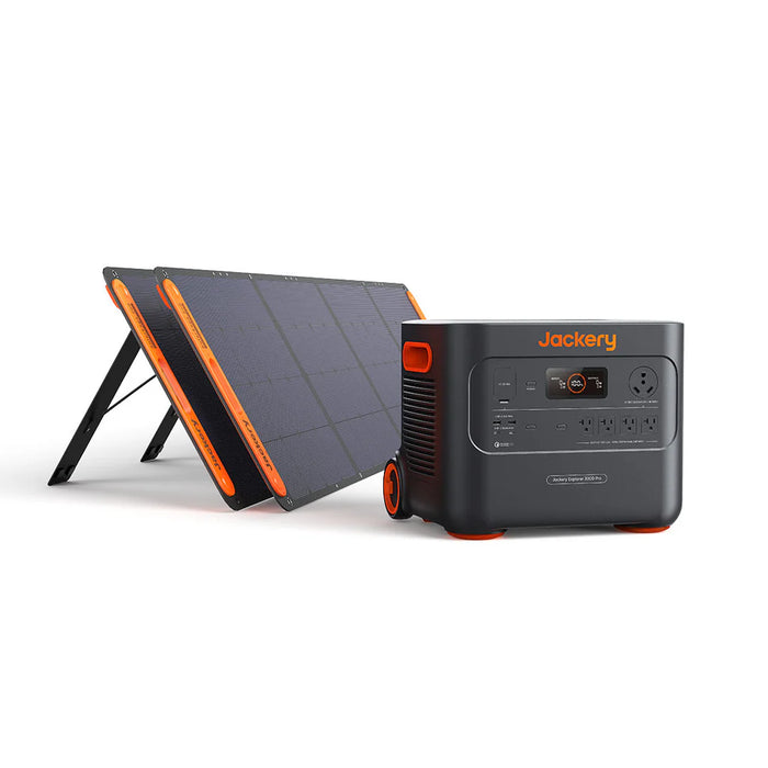 Jackery Solar Generator 3000 Pro + 2x 200W Solar Saga Solar Panels