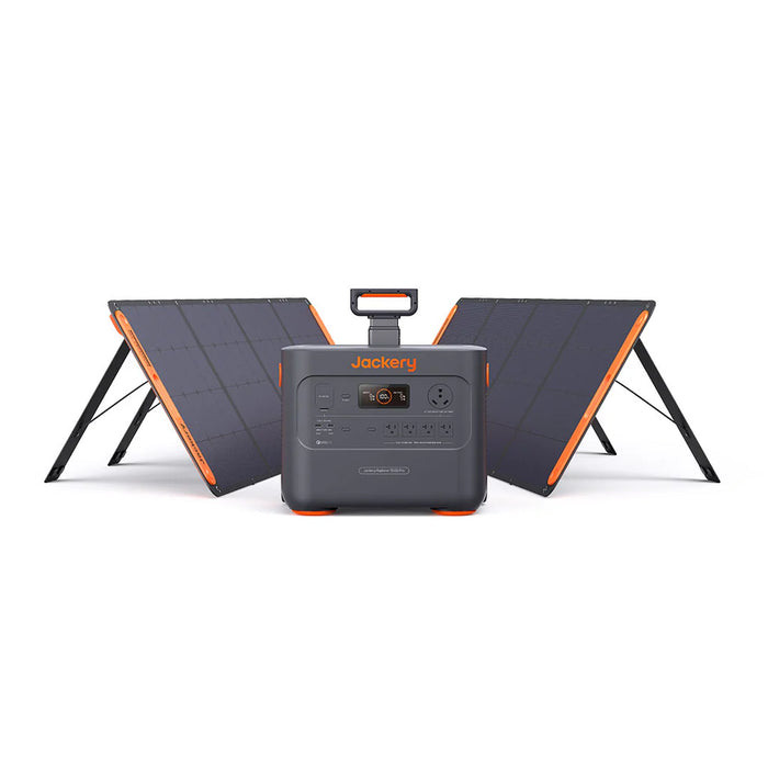 Jackery Solar Generator 3000 Pro + 2x 200W Solar Saga Solar Panels