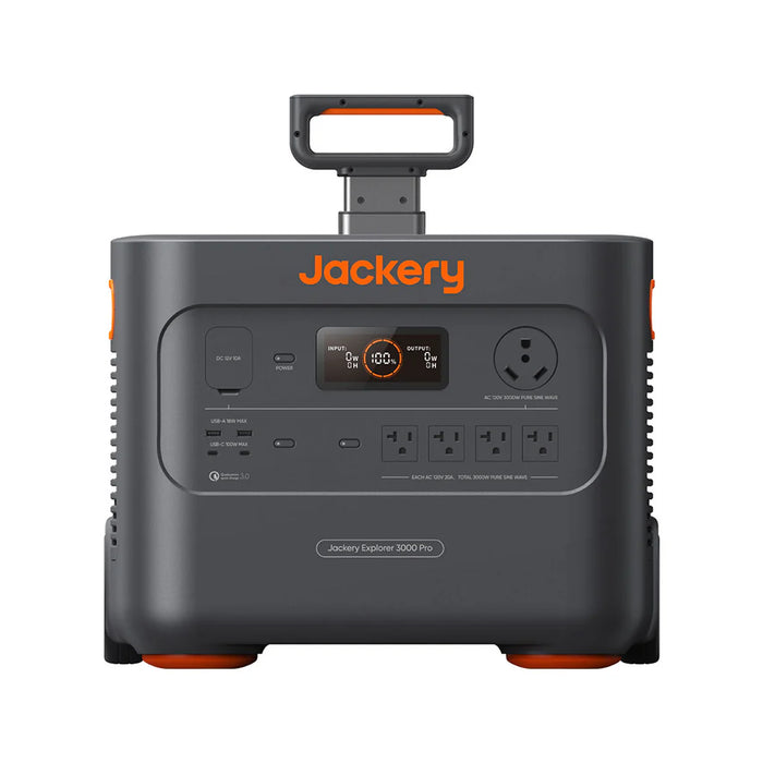 Jackery Solar Generator 3000 Pro + 2x 200W Solar Saga Solar Panels