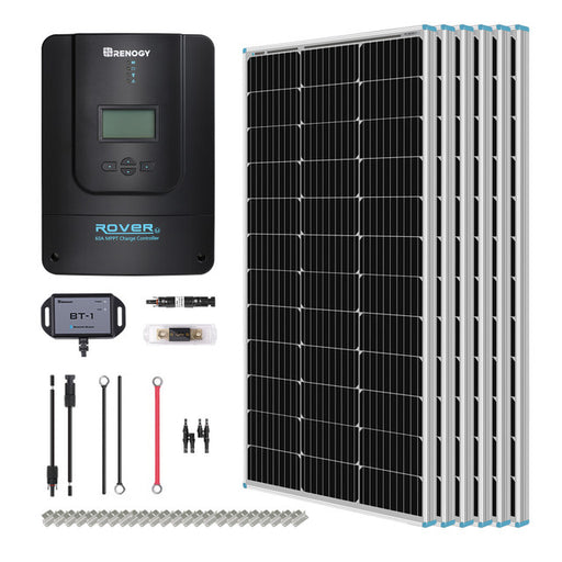 picture of Renogy 600W 12V/24V Monocrystalline Solar Premium Kit w/Rover 60A Charger Controller