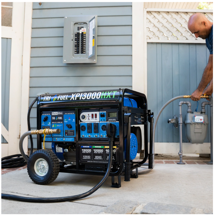 Duromax Generator XP13000HXT | 13,000 Watt Tri Fuel Portable HXT w/ CO Alert