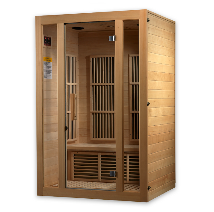 Maxxus "Seattle" 2 person Low EMF FAR Infrared Sauna | Canadian Hemlock