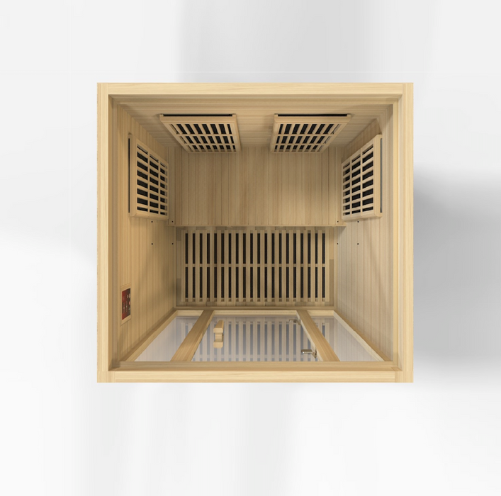Maxxus "Seattle" 2 person Low EMF FAR Infrared Sauna | Canadian Hemlock
