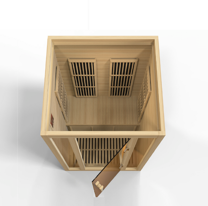 Maxxus "Seattle" 2 person Low EMF FAR Infrared Sauna | Canadian Hemlock