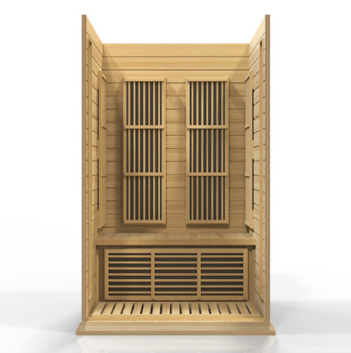 Maxxus 2 person Infrared Sauna Low EMF FAR | Canadian Hemlock