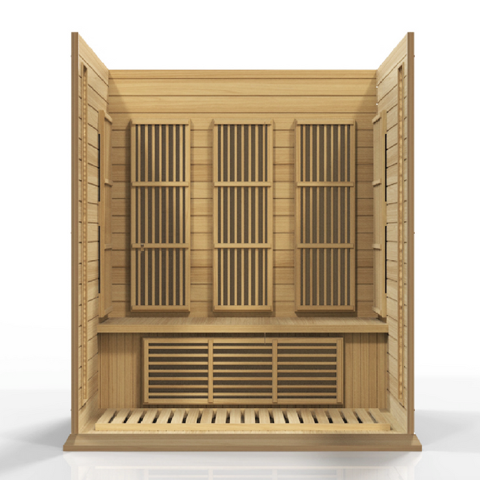 Maxxus 3 person infrared sauna Low EMF FAR | Canadian Hemlock
