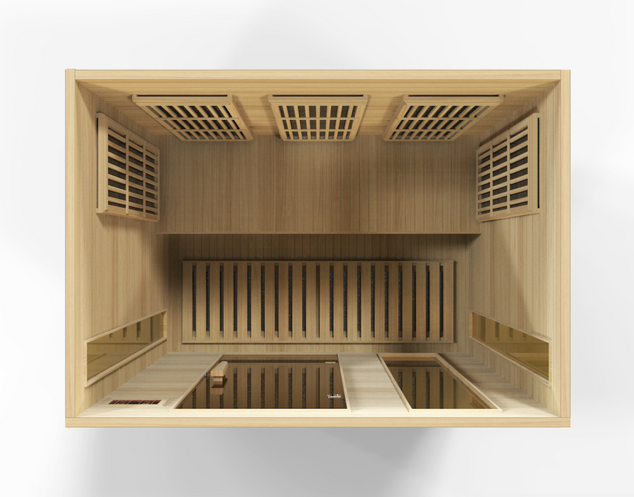 Maxxus 3 person infrared sauna Low EMF FAR | Canadian Hemlock