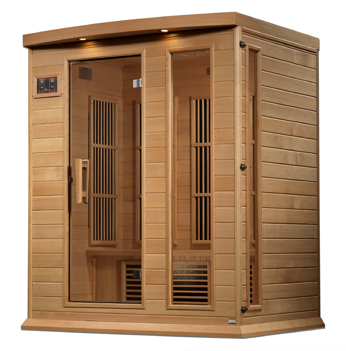 Maxxus 3 person infrared sauna Low EMF FAR | Canadian Hemlock