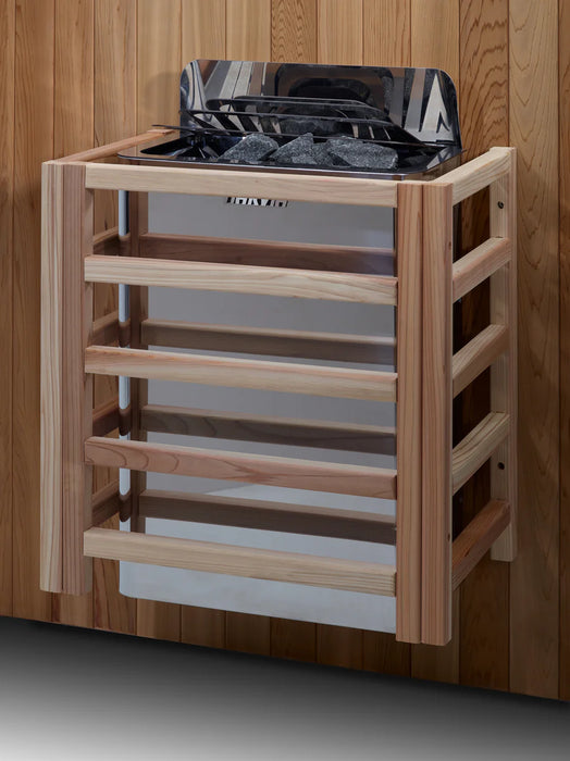 Golden Designs 2025 Updated "Sundsvall" 2 Person indoor Traditional Sauna - Canadian Red Cedar Interior and Pacific Premium Clear Cedar Exterior